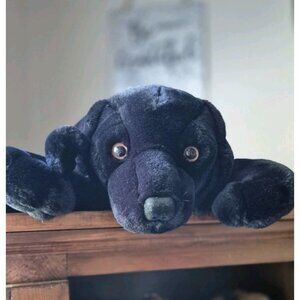 Bass Pro Black Labrador Retriever Realistic Plush Toy Dog Puppy Stuffed Animal